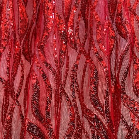 red metal mesh fabric|red fabric for dresses.